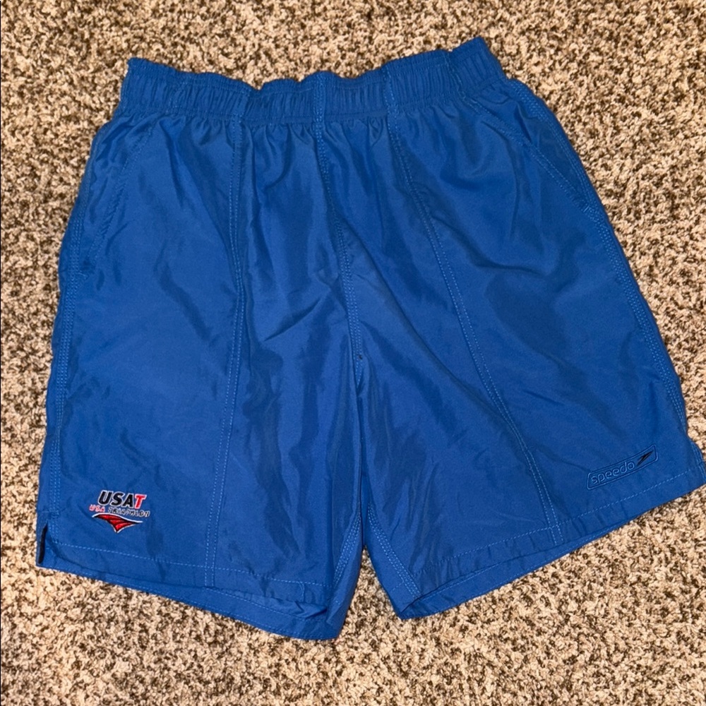 Blue Athletic Men's Shorts